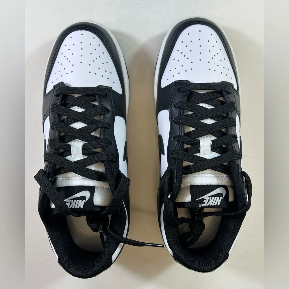 🆕 Nike Dunk Low Retro in White/White/Black Panda Men’s Size: 7 With Original Box - Picture 7 of 17